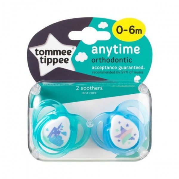 Tommee Tippee Ортодонтична залъгалка Anytime 0-6 месеца